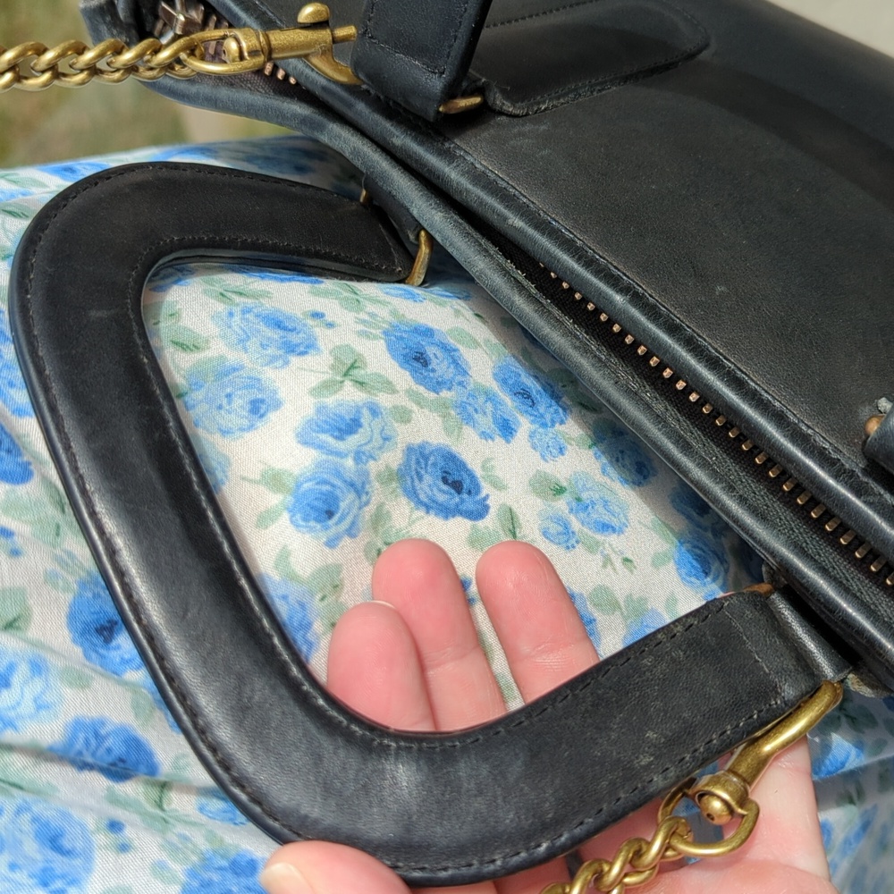 Vintage Coach Slim Satchel Large 9430 black - Picture 9 of 12